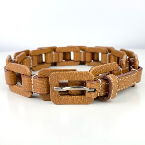 Prada Accessories - PRADA Rare Leather Chain Belt